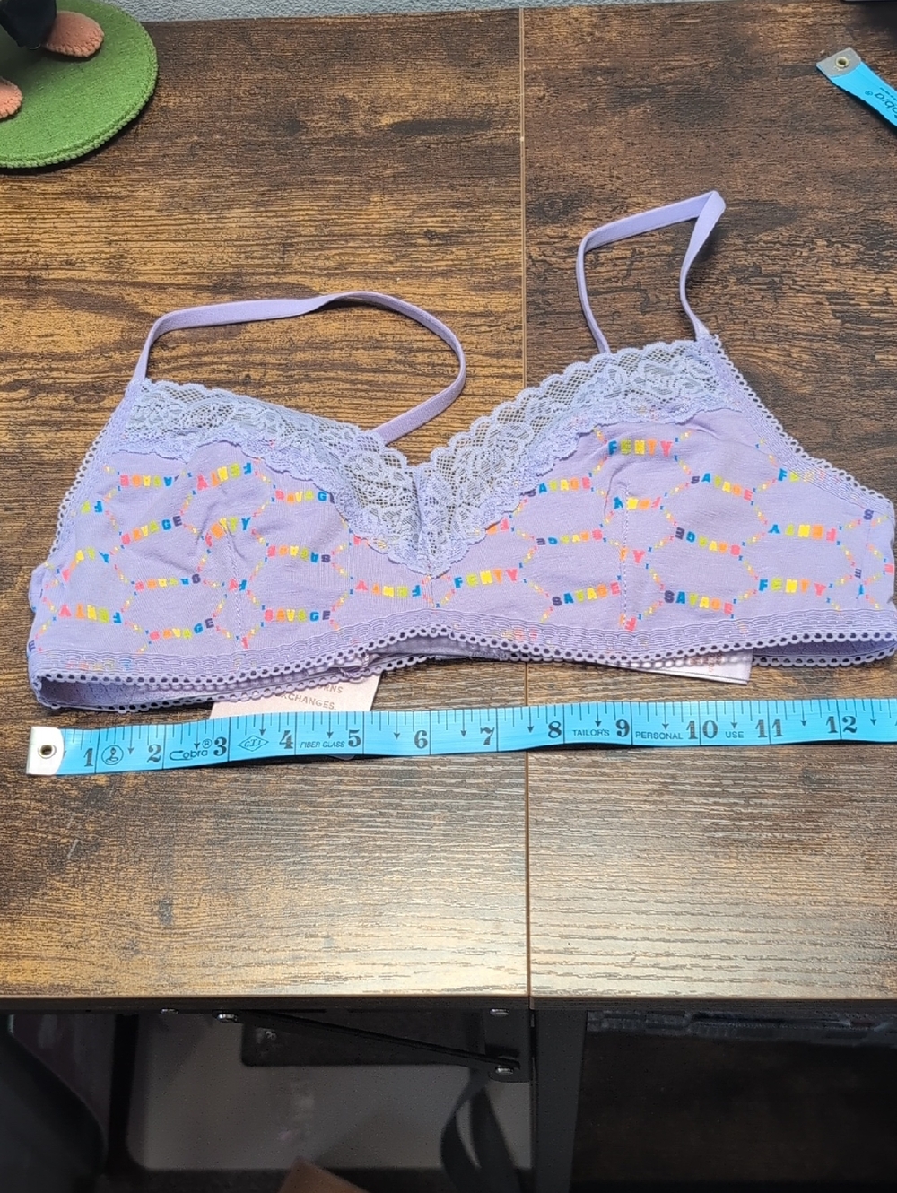 Savage Fenty Lavender Savage Rainbow Bralette Size Medium - Picture 8 of 9
